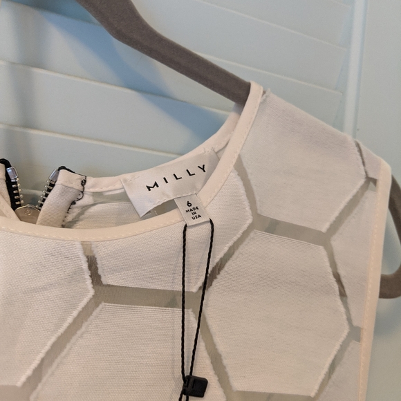 Milly honeycomb black and white dress - Picture 2 of 4